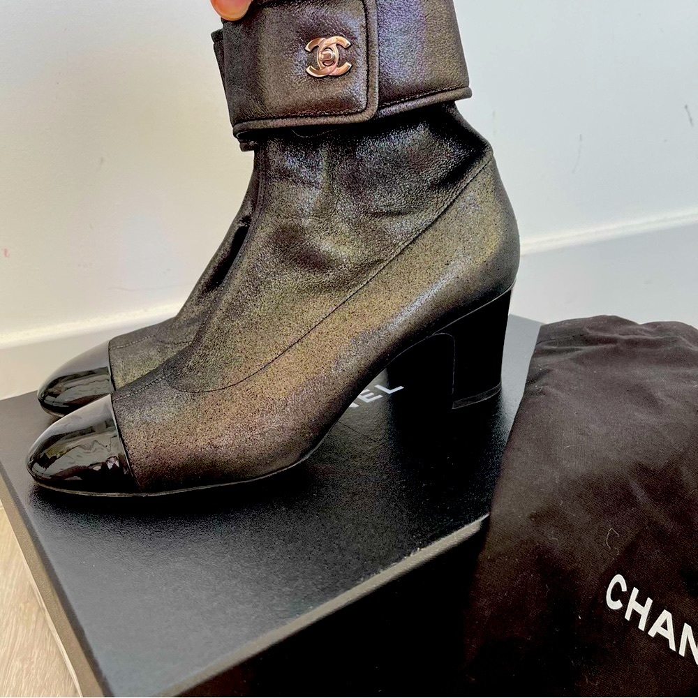 Authentic Chanel ankle boots